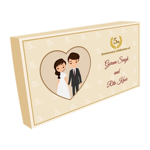 Anniversary Return Gift Box 6 Large Compartments